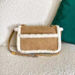 Dior Women Large 30 Montaigne Soft Bag Camel-Colored Shearling - Image 3