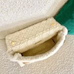 Dior Women Large 30 Montaigne Soft Bag Camel-Colored Shearling - Image 7