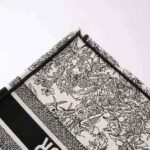 Dior Women Large Dior Book Tote Blue Toile De Jouy Flowers Embroidery - Image 7