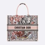 Dior Women Large Dior Book Tote Multicolor La Force Embroidery
