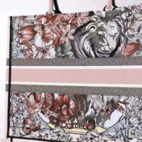 Dior Women Large Dior Book Tote Multicolor La Force Embroidery (1)