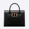 Dior Women Large ST Honore Tote Black Box Calfskin
