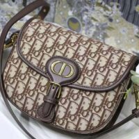 Dior Women Medium Dior Bobby Bag Brown Dior Oblique Jacquard (1)