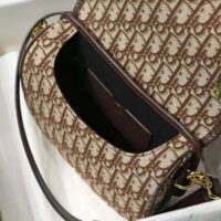 Dior Women Medium Dior Bobby Bag Brown Dior Oblique Jacquard (1)