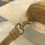 Dior Women Medium Dior Bobby Bag Camel-Colored Shearling - Image 9