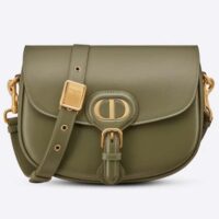 Dior Women Medium Dior Bobby Bag Cedar Green Box Calfskin Flap Closure (10)