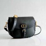 Dior Women Medium Dior Bobby Bag Grained Calfskin with Whipstitched Seams-Black - Image 2