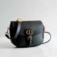 Dior Women Medium Dior Bobby Bag Grained Calfskin with Whipstitched Seams-black (1)