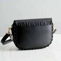 Dior Women Medium Dior Bobby Bag Grained Calfskin with Whipstitched Seams-black (1)