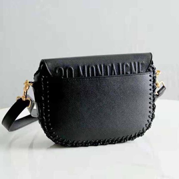 Dior Women Medium Dior Bobby Bag Grained Calfskin with Whipstitched Seams-black (5)