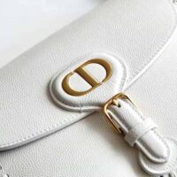 Dior Women Medium Dior Bobby Bag Grained Calfskin with Whipstitched Seams-white (1)