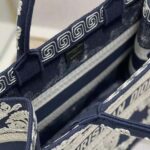 Dior Women Medium Dior Book Tote Blue Cornely-Effect Embroidered Calfskin - Image 10