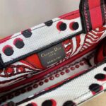 Dior Women Medium Dior Book Tote Latte Multicolor Cupidon Embroidery – Image 10