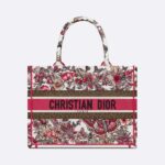 Dior Damen Dior Book Tote Medium Mehrfarbige Schmetterlingsstickerei