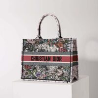 Dior Women Medium Dior Book Tote Multicolor Dior Constellation Embroidery (1)