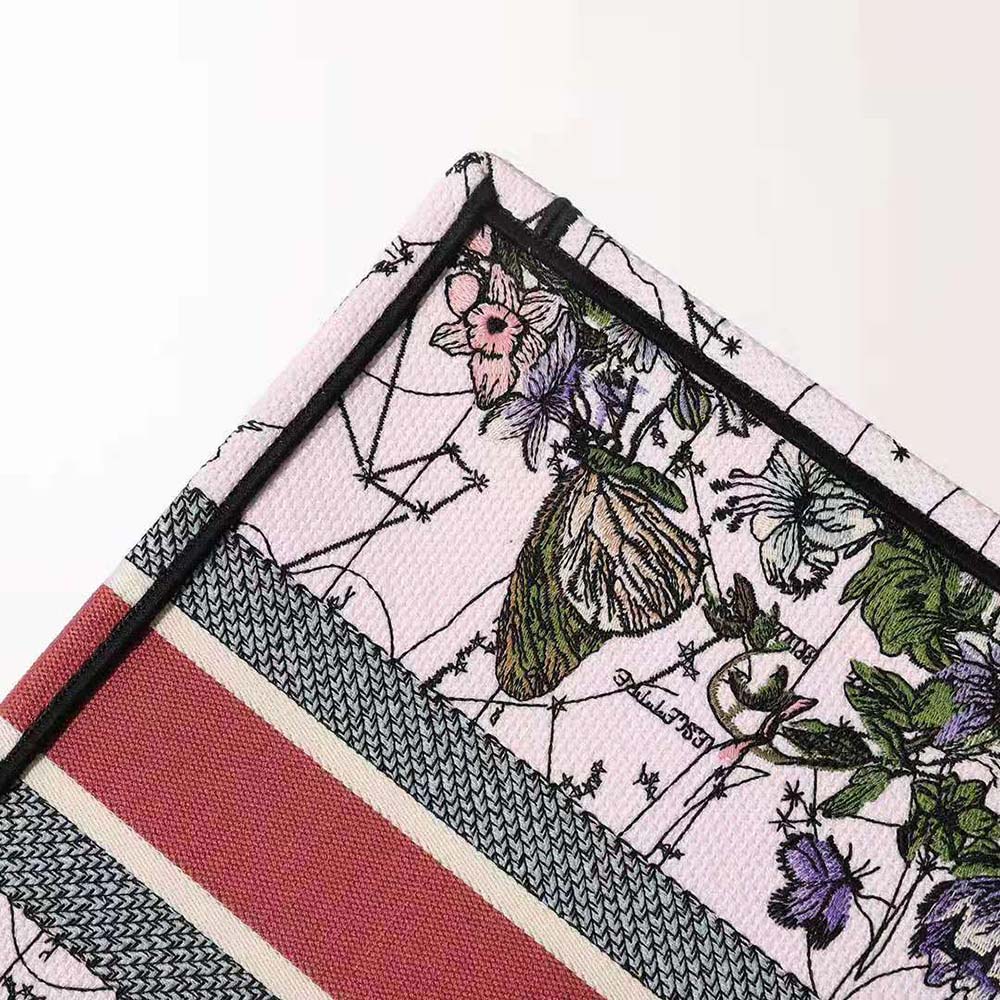 Dior Women Medium Dior Book Tote Multicolor Dior Constellation Embroidery