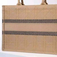 Dior Women Medium Dior Book Tote Natural Cannage Raffia (1)