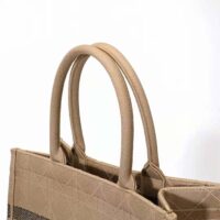 Dior Women Medium Dior Book Tote Natural Cannage Raffia (1)