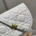 Dior Women Medium Dior Vibe Hobo Bag White Cannage Lambskin - Image 6