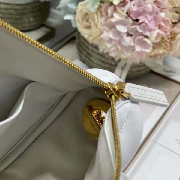 Dior Women Medium Dior Vibe Hobo Bag White Cannage Lambskin (8)