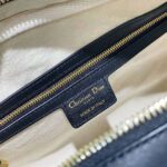 Dior Women Medium Dior Vibe Zip Bowling Bag Black and Silver Padded Dior Etoile Calfskin - Image 10