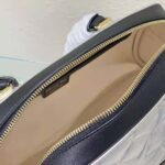 Dior Women Medium Dior Vibe Zip Bowling Bag Black and Silver Padded Dior Etoile Calfskin - Image 9