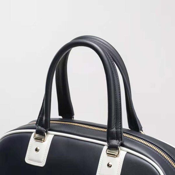 Dior Women Medium Dior Vibe Zip Bowling Bag Blue Smooth Calfskin (5)