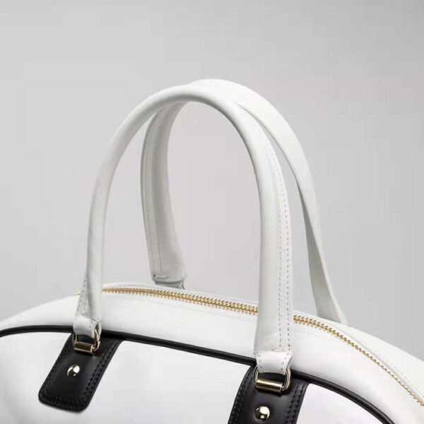 Dior Women Medium Dior Vibe Zip Bowling Bag White Smooth Calfskin (6)