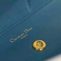 Dior Women Medium Diordouble Bag Deep Ocean Blue Smooth Calfskin (1)