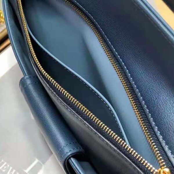 Dior Women Medium Diordouble Bag Lndigo Blue Gradient Calfskin (10)