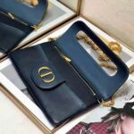 Dior Women Medium Diordouble Bag Lndigo Blue Gradient Calfskin – Bild 7