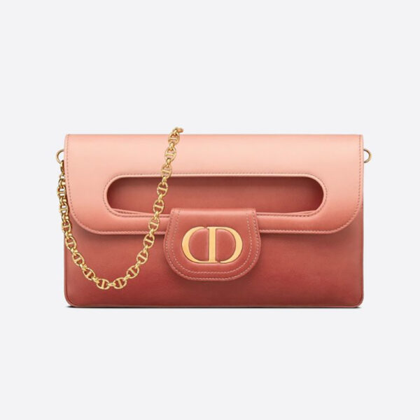 Dior Women Medium Diordouble Bag Pink Gradient Calfskin (1)