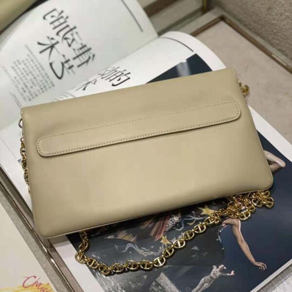 Dior Women Medium Diordouble Bag Smooth Calfskin-beige (4)