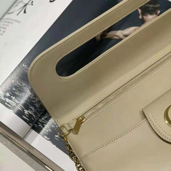 Dior Women Medium Diordouble Bag Smooth Calfskin-beige (8)