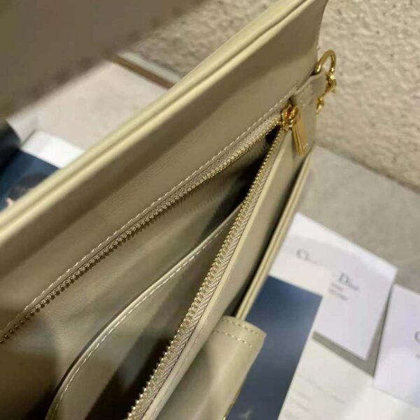 Dior Women Medium Diordouble Bag Smooth Calfskin-beige (9)