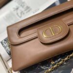 Dior Women Medium Diordouble Bag Smooth Calfskin-Brown - Bild 7