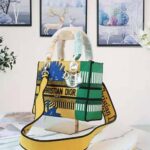 Dior Women Medium Lady D-lite Bag Bright Yellow and Green D-Flower Pop Embroidery - Image 6