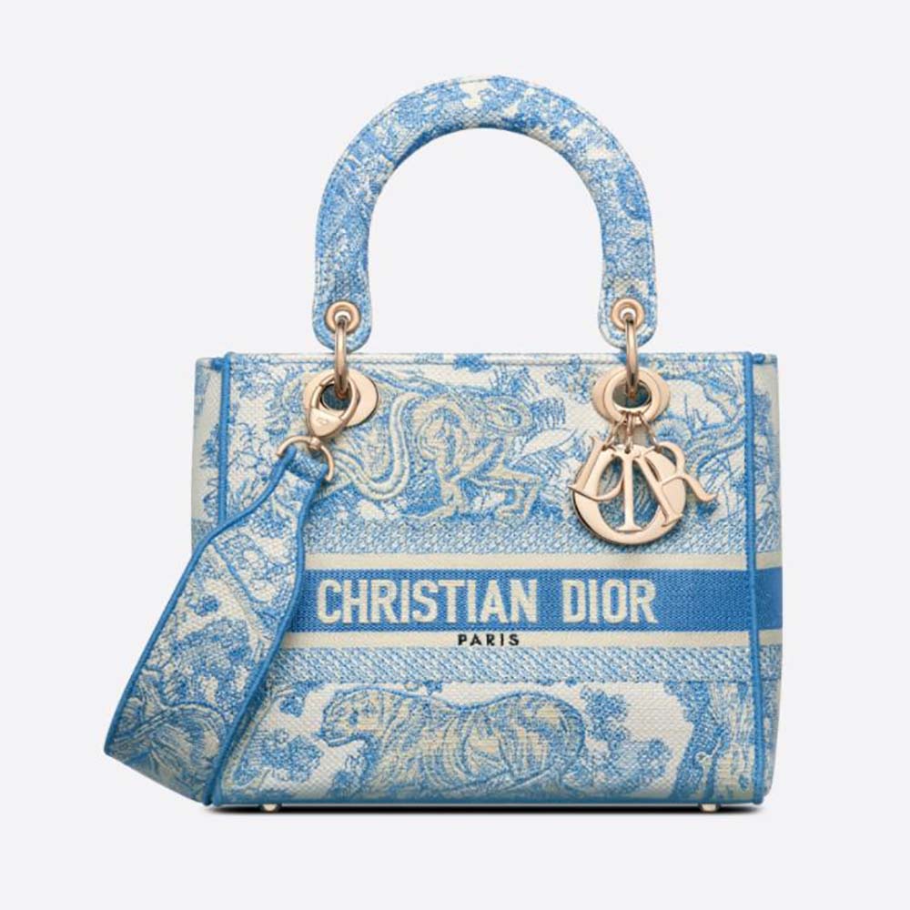 dior tote bag blue