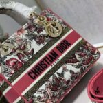 Dior Women Medium Lady D-lite Bag Multicolor Butterfly Embroidery – Image 8