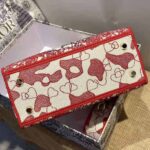 Dior Women Medium Lady D-lite Bag Red and White D-Royaume D Amour Embroidery - immagine 6