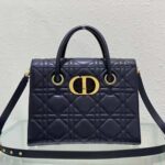 Dior Women Medium ST Honore Tote Black Macrocannage Lambskin – Bild 2