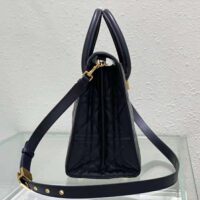 Dior Women Medium ST Honore Tote Black Macrocannage Lambskin (1)