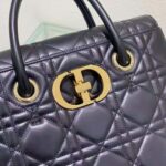 Dior Women Medium ST Honore Tote Black Macrocannage Lambskin – Bild 8