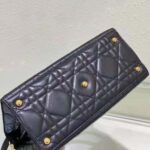 Dior Women Medium ST Honore Tote Black Macrocannage Lambskin – Bild 7