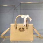 Dior Women Medium ST Honore Tote Latte Grained Calfskin-Sandy - Image 2
