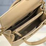 Dior Women Medium ST Honore Tote Latte Grained Calfskin-Sandy - Image 9