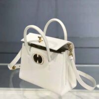 Dior Women Medium ST Honoré Tote Latte Grained Calfskin-white (1)