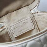 Dior Women Micro Lady Dior Vanity Case Cannage Lambskin-Beige – Image 10