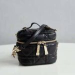 Dior Women Micro Lady Dior Vanity Case Cannage Lambskin-Black - Bild 2