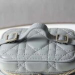 Dior Women Micro Lady Dior Vanity Case Cannage Lambskin-Grey - immagine 9